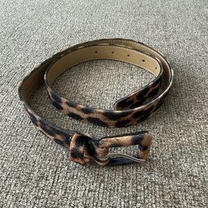Urban Outfitters Animal Print Belt - Black and Brown